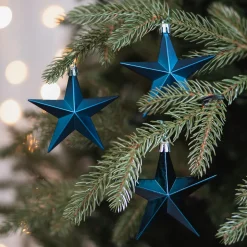 12 Blaue Weihnachtssterne In Praktischer Box