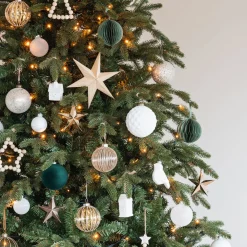 12 Christbaumschmuck Sterne Taupe, Kunststoff, 10 Cm