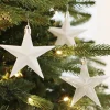 12 Christbaumschmuck Sterne Weiß, Kunststoff, 10 Cm