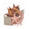12 Christbaumschmuck Sterne Bronze, Kunststoff, 10 Cm