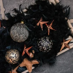 12 Christbaumschmuck Sterne Bronze, Kunststoff, 10 Cm