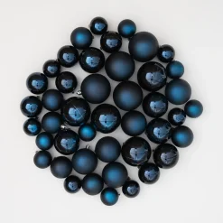 44 Dunkelblaue Weihnachtskugeln In Aufbewahrungsbox