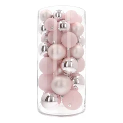 44 Rosane Weihnachtskugeln In Aufbewahrungsbox