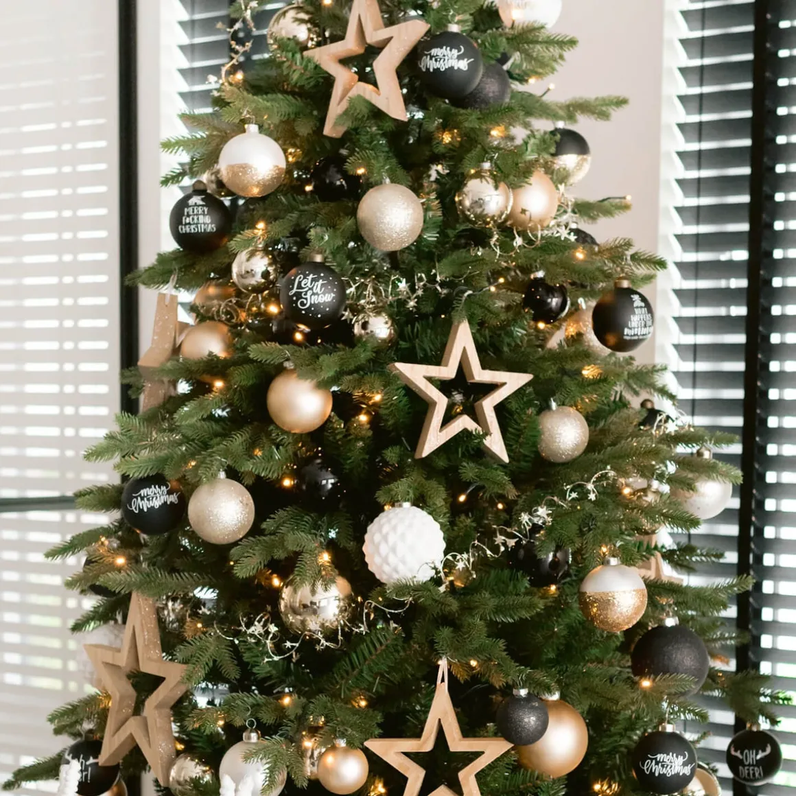 6 Weihnachtskugeln Glitzermantel Champagner, Aus Kunststoff, 7 Cm