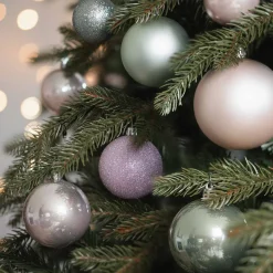 44 Weihnachtskugeln, Romantic Mix, Kunststoff, 5-8 Cm