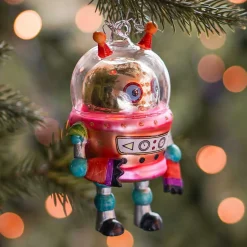 Anhänger Alien, Glas, 13 Cm