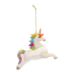 Anhänger Einhorn, Glas, 9 Cm