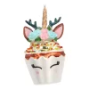 Anhänger Einhorn-Cupcake, Glas, 11 Cm