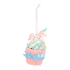 Anhänger Einhorn-Cupcake, Kunststoff, 11 Cm
