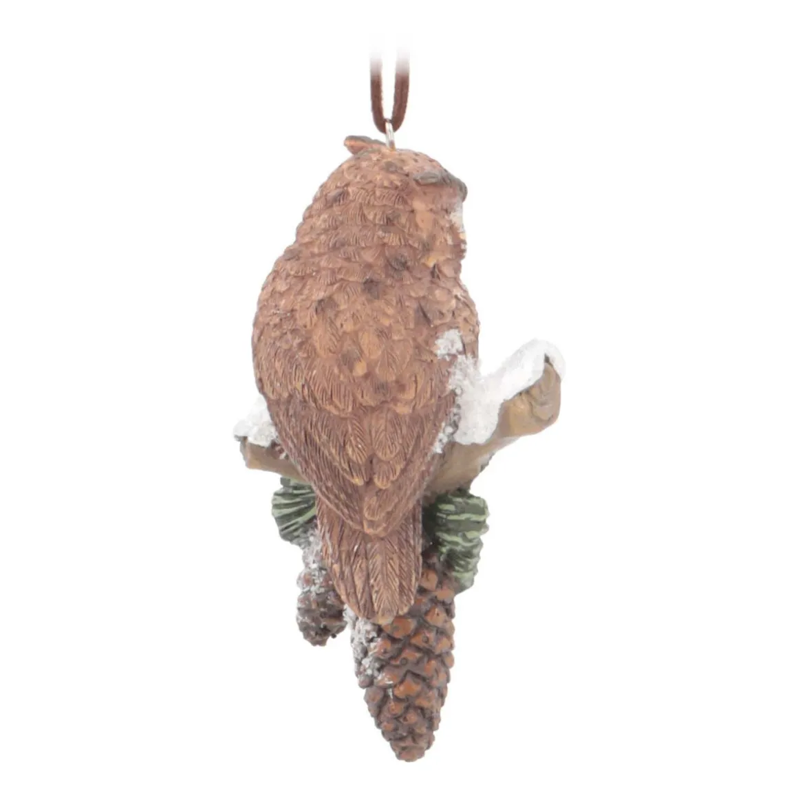 Anhänger Eule, Polyresin, 11 Cm