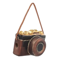 Anhänger Fotokamera, Glas, 8 Cm