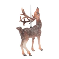 Anhänger Hirsch, Braun, Kunststoff, 14 Cm