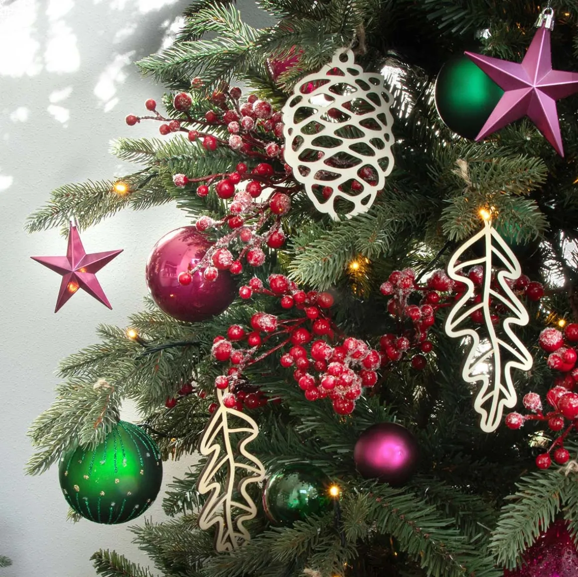 Anhänger Holz-Blatt, Natur, 15 Cm