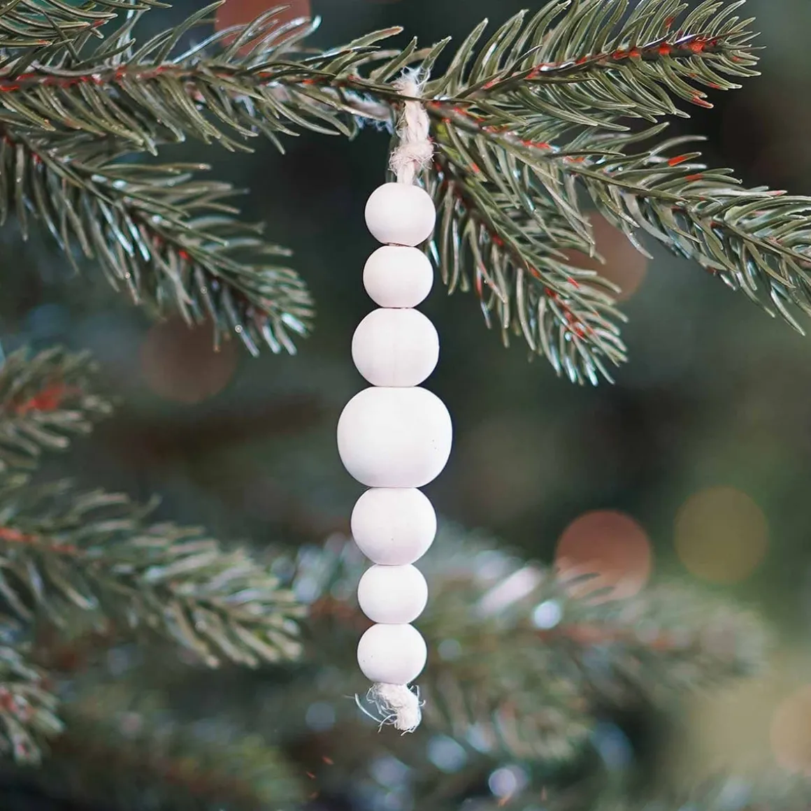 Anhänger Holz-Ornament, Natur, 12 Cm