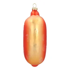 Anhänger Hotdog, Glas, 14 Cm
