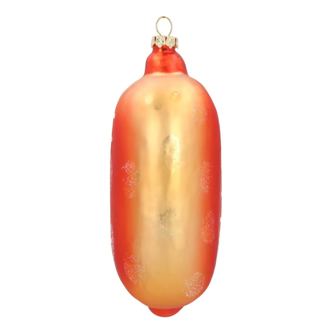 Anhänger Hotdog, Glas, 14 Cm