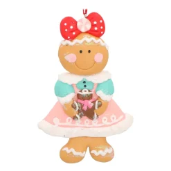 Anhänger Lebkuchenfrau, Kunststoff, 12 Cm