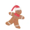 Anhänger Lebkuchenmann, Modelliermasse, 11 Cm