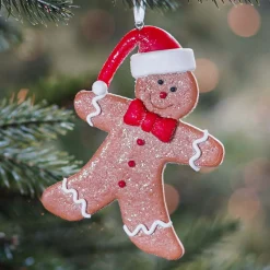 Anhänger Lebkuchenmann, Modelliermasse, 11 Cm