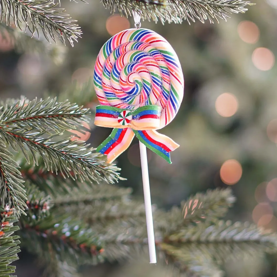 Anhänger Lutscher, Bunt, Modelliermasse, 16 Cm