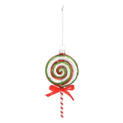 Anhänger Lutscher, Glas, 14 Cm