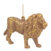 Anhänger Löwe, Gold, Kunststoff, 12 Cm