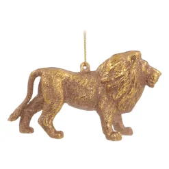 Anhänger Löwe, Gold, Kunststoff, 12 Cm