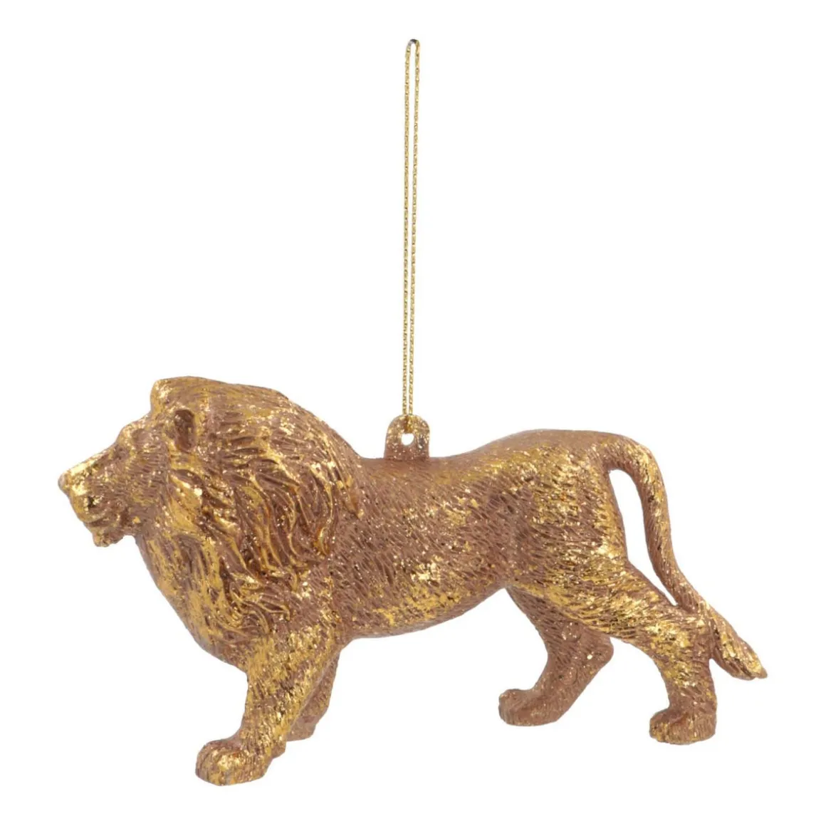 Anhänger Löwe, Gold, Kunststoff, 12 Cm