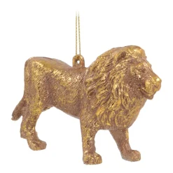 Anhänger Löwe, Gold, Kunststoff, 12 Cm