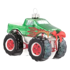 Anhänger Monstertruck, Glas, 11 Cm