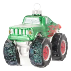Anhänger Monstertruck, Glas, 11 Cm