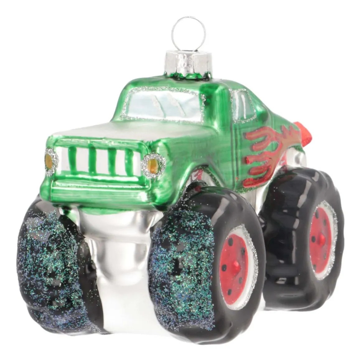 Anhänger Monstertruck, Glas, 11 Cm