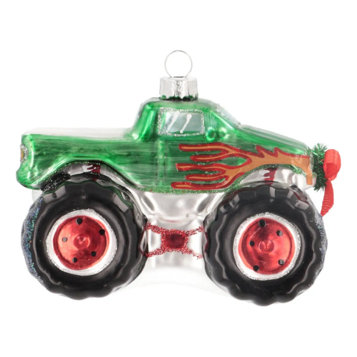 Anhänger Monstertruck, Glas, 11 Cm