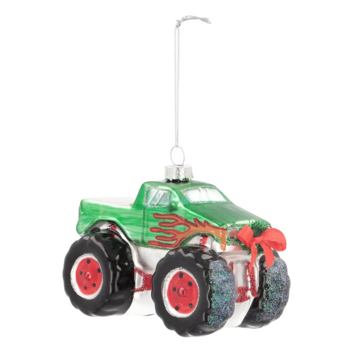 Anhänger Monstertruck, Glas, 11 Cm