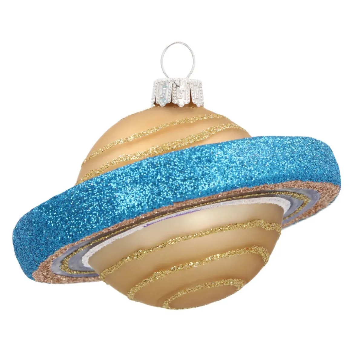 Anhänger Saturn, Glas, 10 Cm