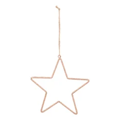Anhänger Stern, Kupfer, Metall, 14 Cm
