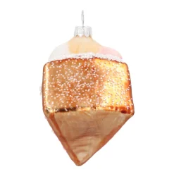 Anhänger Torte, Bunt, Glas, 8 Cm