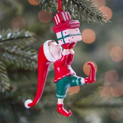 Anhänger Weihnachtself, Polyresin, 13 Cm