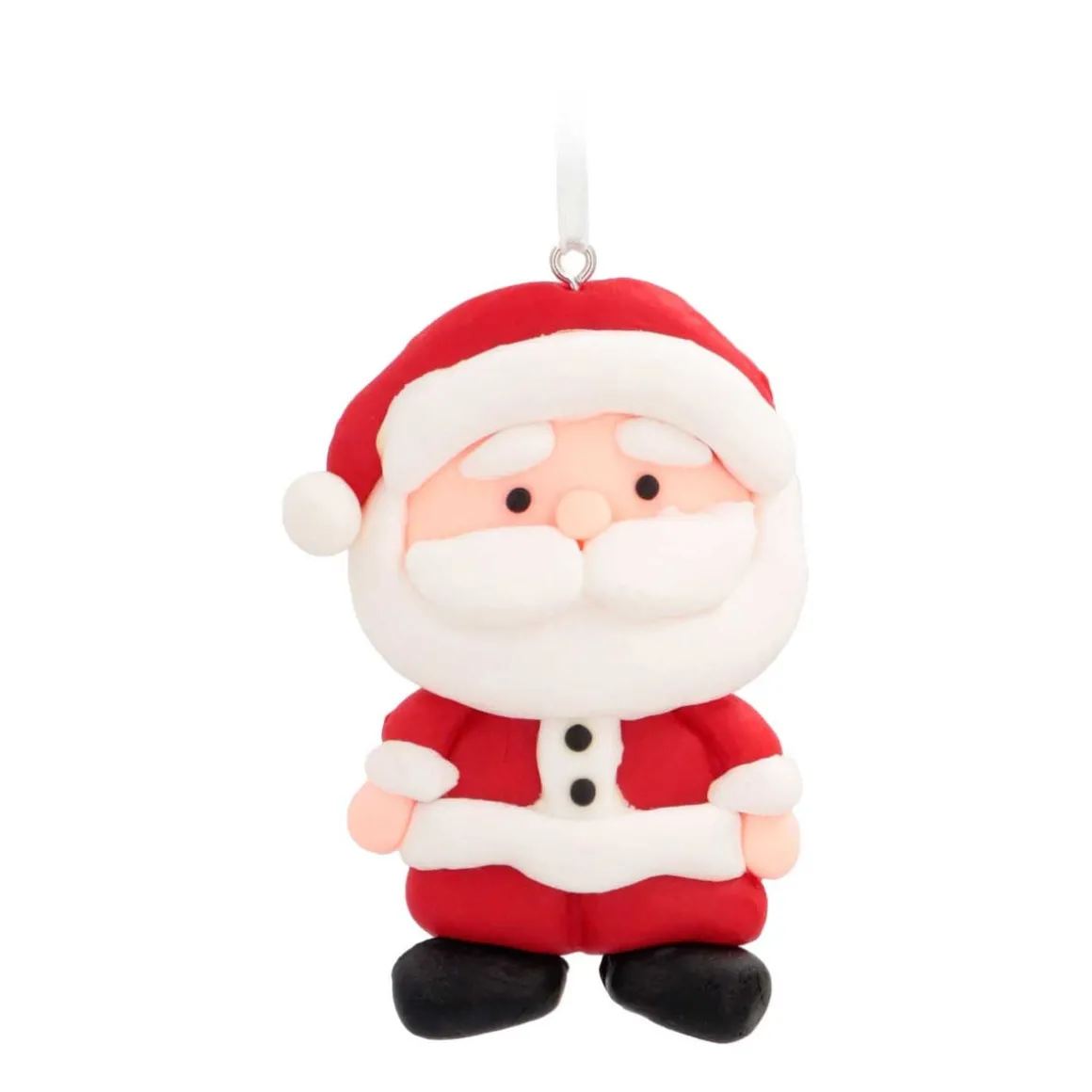 Anhänger Weihnachtsmann, Modelliermasse, 8,5 Cm