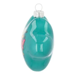 Anhänger Wolke „Cool“, Petrol, Glas, 11 Cm