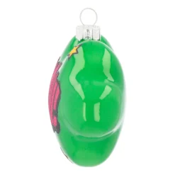 Anhänger Wolke 'Wow', Grün, Glas, 11 Cm