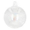Außergewöhnliche Weihnachtskugel Drahtgeflecht, Transparent, Glas, 8 Cm