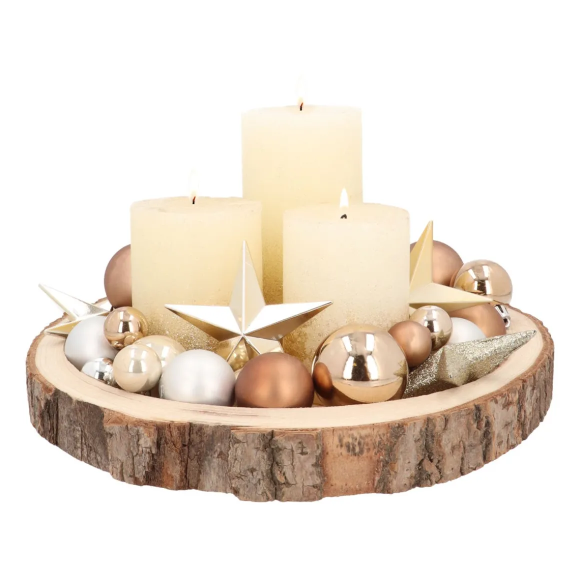 Baumscheibe Mit Aussparung, Holz, 28-30 Cm