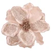 Beige Magnolie Mit Glitzer Und Pailletten 25 Cm