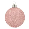 Besondere Weihnachtskugel Glitzer, Rosa, Glas, 8 Cm