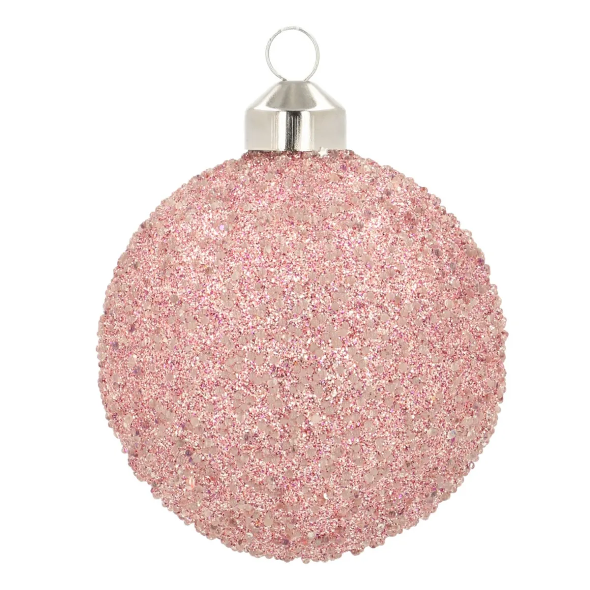 Besondere Weihnachtskugel Glitzer, Rosa, Glas, 8 Cm