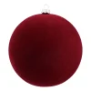 Bordeauxrote Samt-Weihnachtskugel - Unzerbrechlich