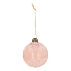 Braune Weihnachtskugel Mit Handgefertigten Kristalmuster