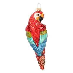 Bunter Papagei Weihnachtsanhänger Für Einen Verspielten Baum