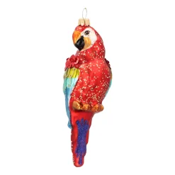 Bunter Papagei Weihnachtsanhänger Für Einen Verspielten Baum